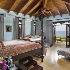 Bedroom: Balinese-Inspired Villa in Tortola, British Virgin Islands