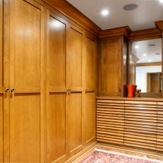 Walk-In Closet With Traditional Millwork