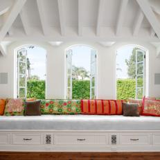 Bright White Loft With Window Seat