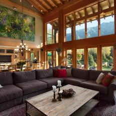 Living Room: Rustic Charm in Pemberton, British Columbia, Canada