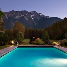 Pool View: Rustic Charm in Pemberton, British Columbia, Canada