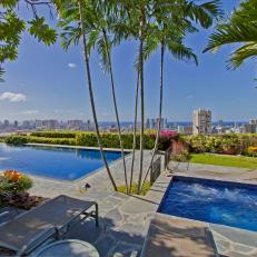 Pool: City-View Estate in Honolulu