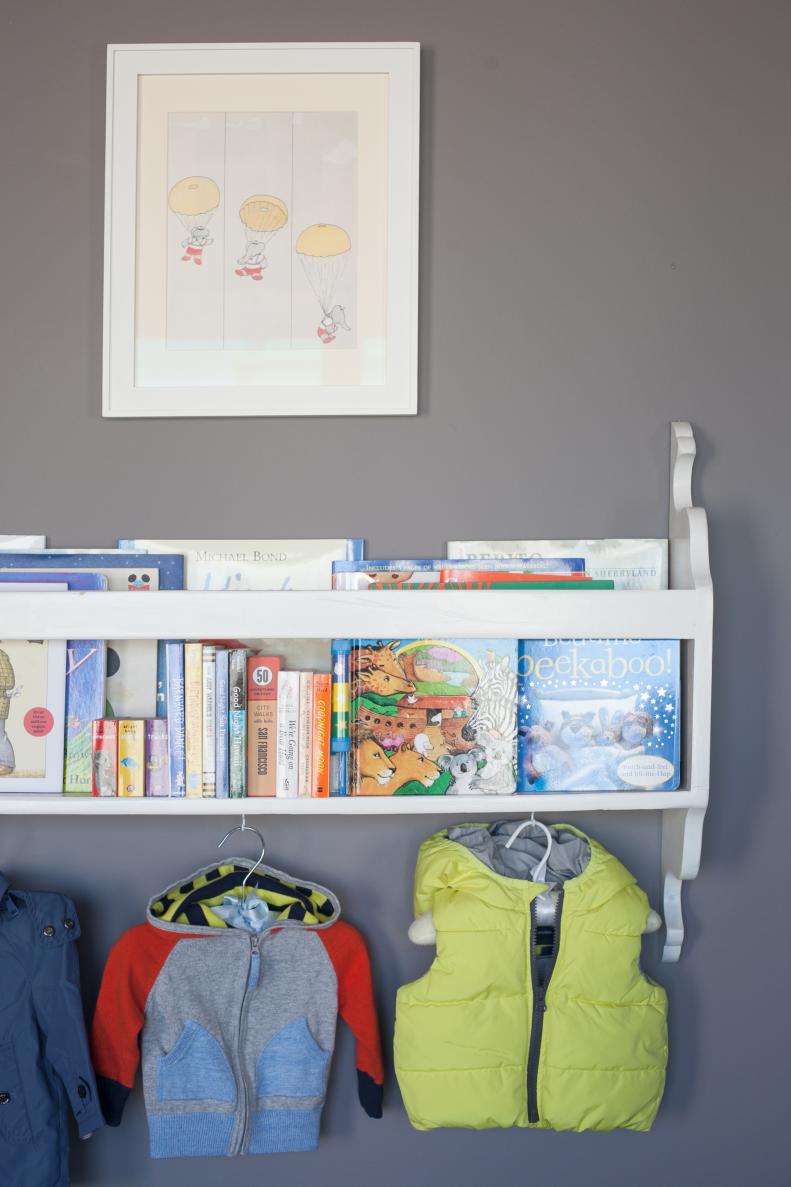 Nursery Wall Shelf and Artwork