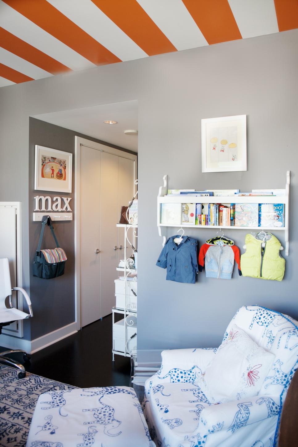 Gray Modern Nursery With Armchair HGTV