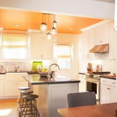Transitional White Kitchen Maintains a Vintage Vibe