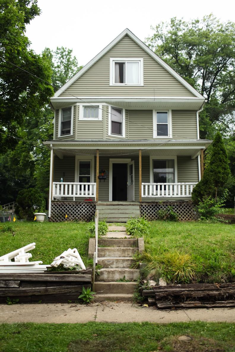 Exterior of Gray Home