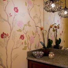 Fanciful Floral Wallpaper