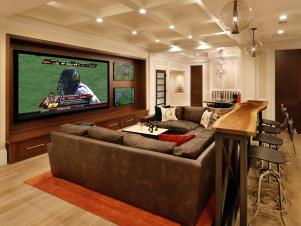Home Theater and Sports Room in One