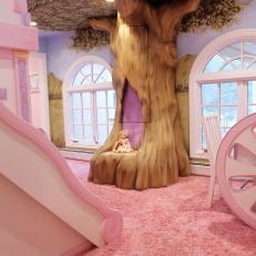 Princess Bedroom With Tree Decor 