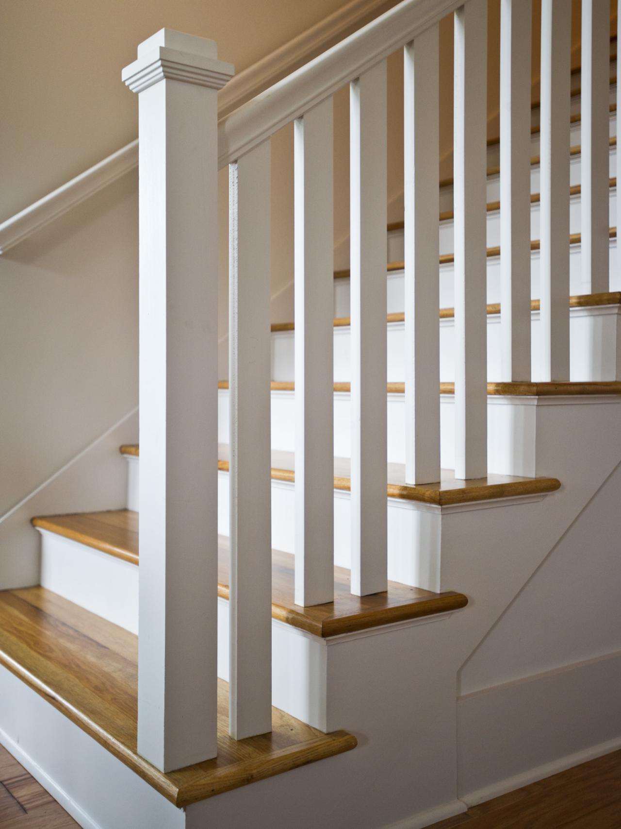 White Banister For Stairs