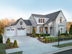 Gray and White Front Home Exterior