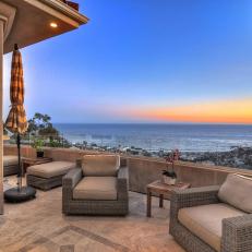 Oceanside Seating Area Offers Stunning Views