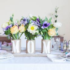 Kids' Craft: "Mom" Centerpiece for Mother's Day