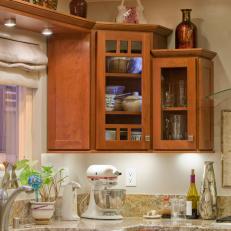 Transitional Kitchen with Mission Style Cabinets 
