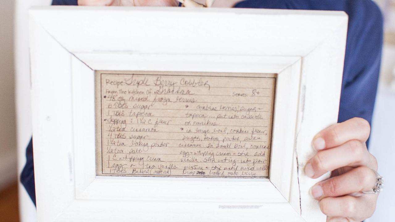 Kids' Craft: Frame an Old Family Recipe