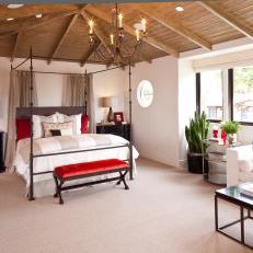 Four-Poster Bed is Focal Point in Master Bedroom