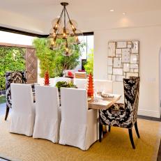 Dining Room Open to Courtyard