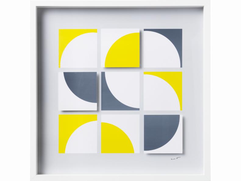 Yellow and Gray Modern Art