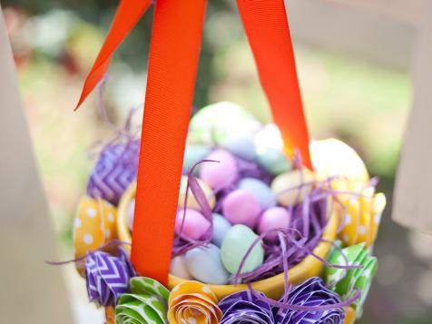 How to Make a Paper Flower Easter Basket