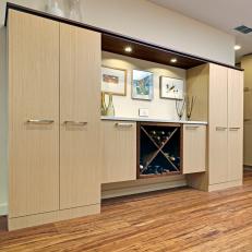 Contemporary Wine Bar with Storage 
