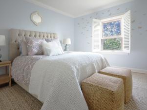 Blue Transitional Bedroom