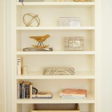 Transitional Bedroom Bookcase
