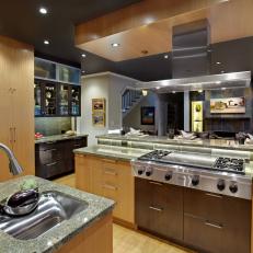 Contemporary Kitchen With Suspended Ceiling