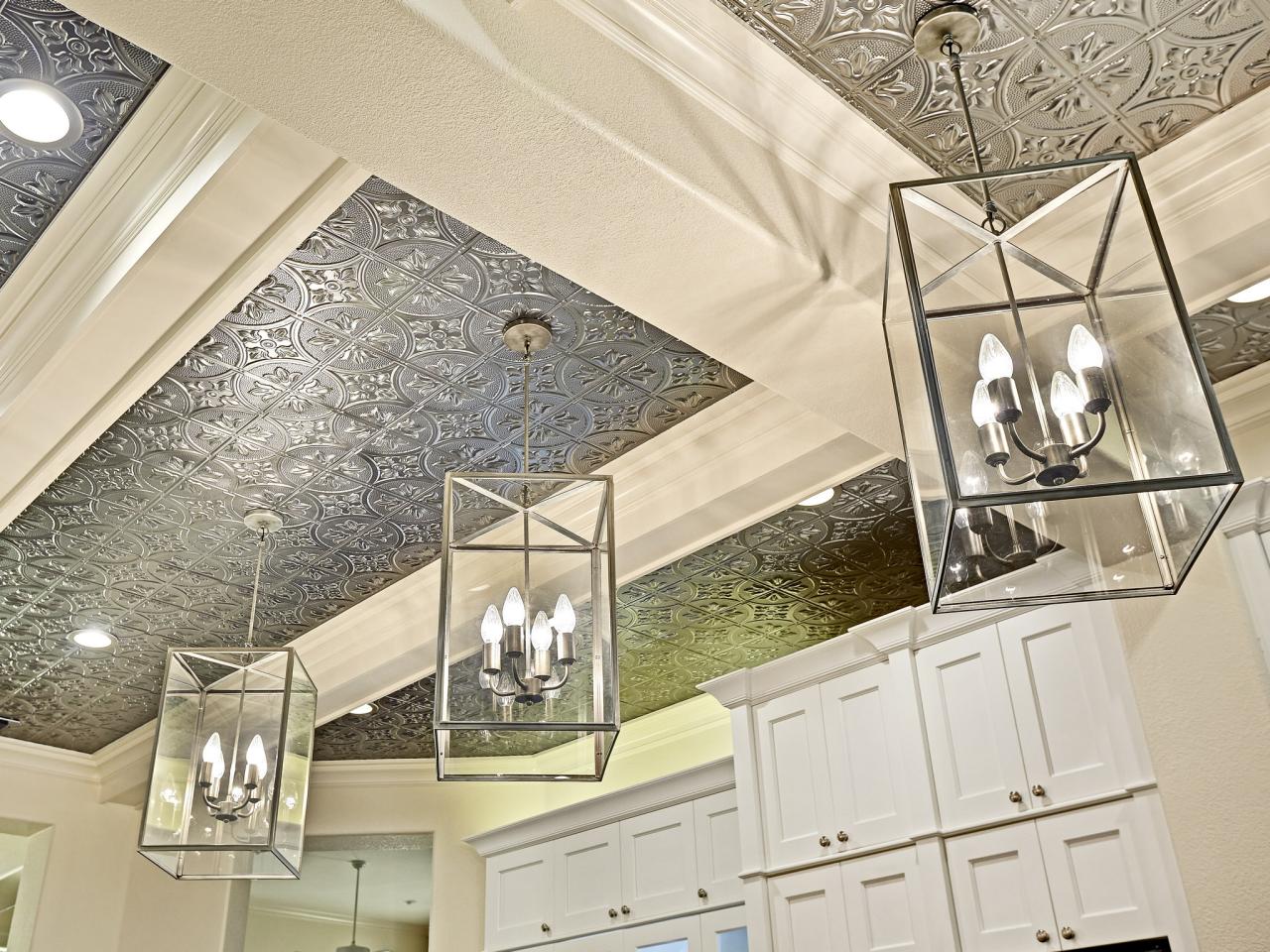 Great Ideas For Upgrading Your Ceiling, Tin Tile Ceiling Ideas