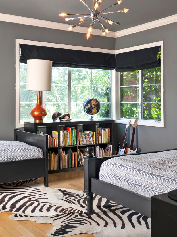 15 Black  and White  Bedrooms  HGTV