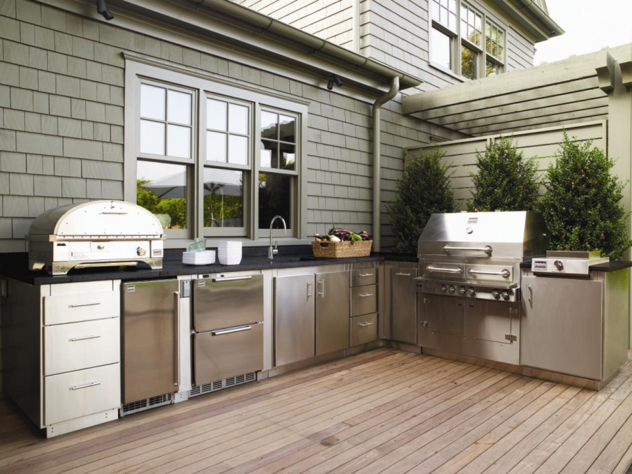 Small Outdoor Kitchen Ideas Pictures Tips From HGTV HGTV