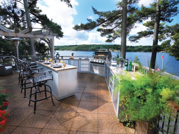 Outdoor Kitchen Island Options, Prefab Outdoor Kitchen Island