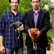 Scott Brothers Holding Chickens