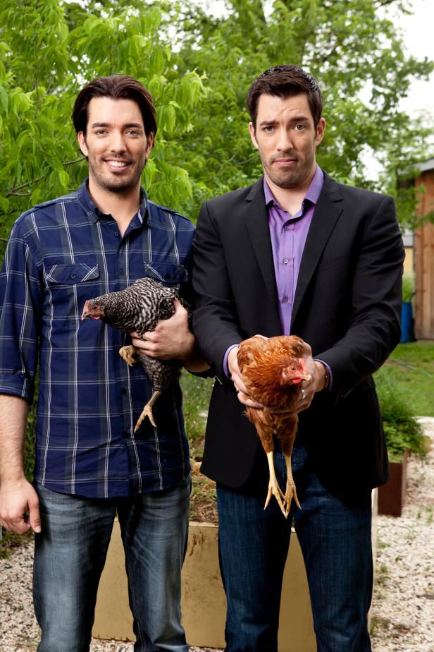 Scott Brothers Holding Chickens