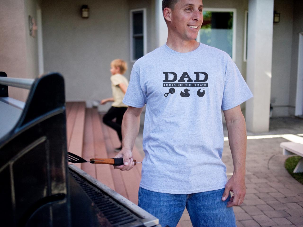 DIY Custom T-Shirt for Father's Day, Father's Day Gift Idea
