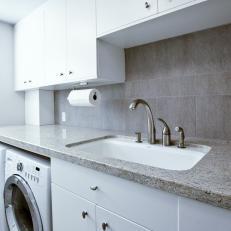 Scandinavian-Style Laundry Room Has Modern Appeal