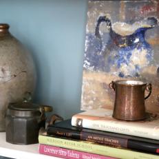 Traditional Dining Room Shelf Decorations Add Old World Flair