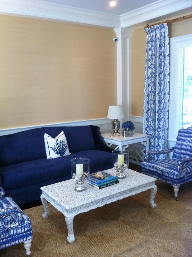 cool down your design with blue velvet furniture | hgtv's