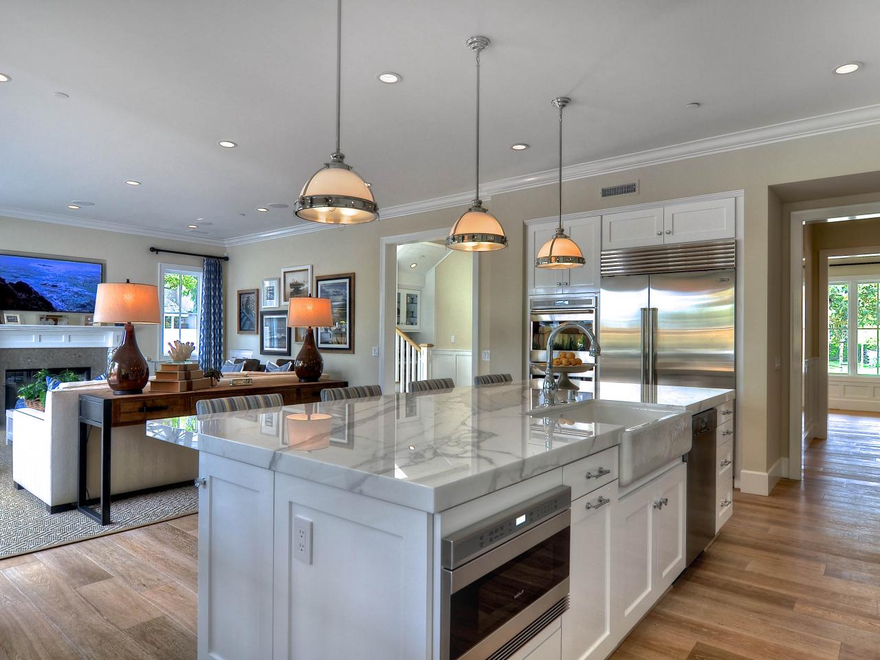 White Traditional Kitchen With Open Concept Floorplan HGTV