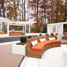 Contemporary Backyard Patio With Fire Pit