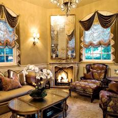 Victorian-Inspired Living Room With Luxurious Details