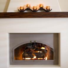 Gas Adobe-Style Fireplace