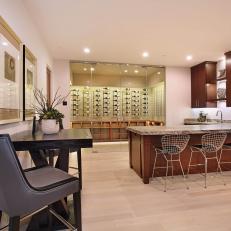 Humidified Wine Cellar in High-End Basement
