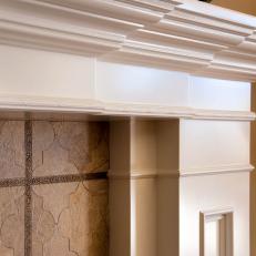 Traditional White Wood Mantel