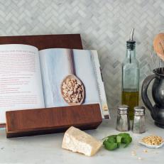 Stylish Wooden Cookbook or Tablet Stand