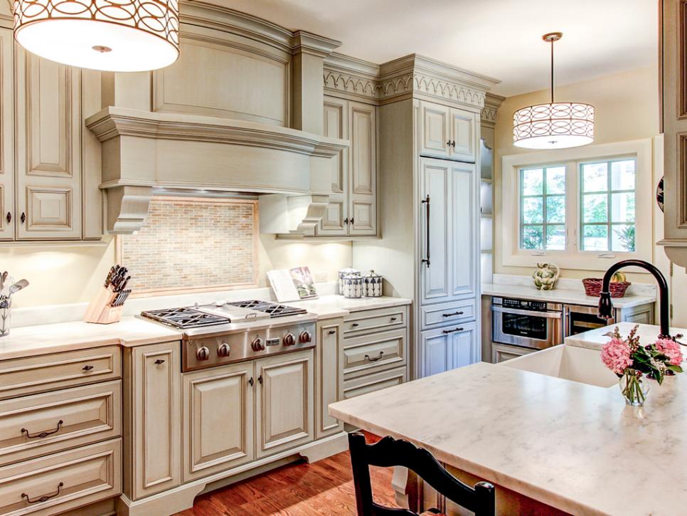 French Country Kitchen Cabinets, French White Kitchen Cabinets