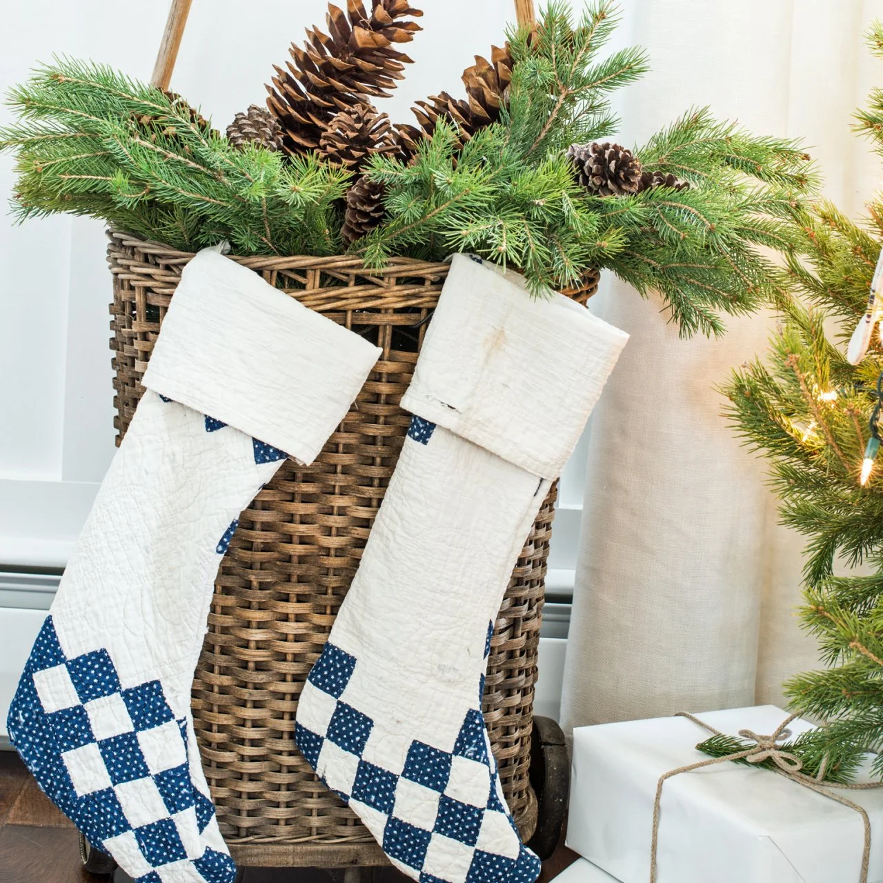 Christmas stockings online repurposed