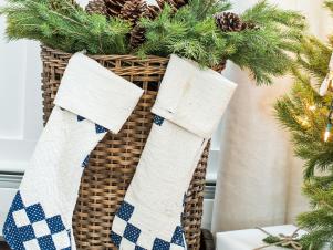 Stockings Made Out of Old Quilts