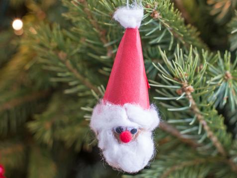 Christmas Kids' Craft: Walnut Santa Ornament