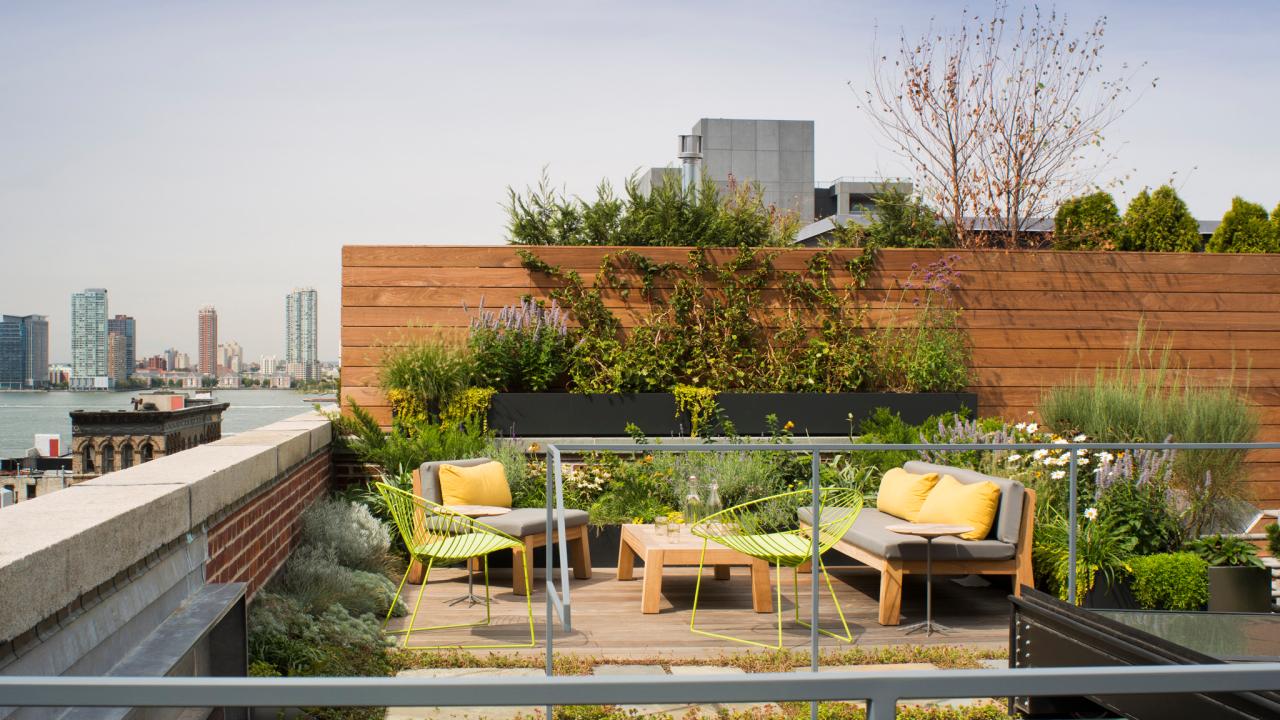 Rooftop Deck and Garden Landscaping