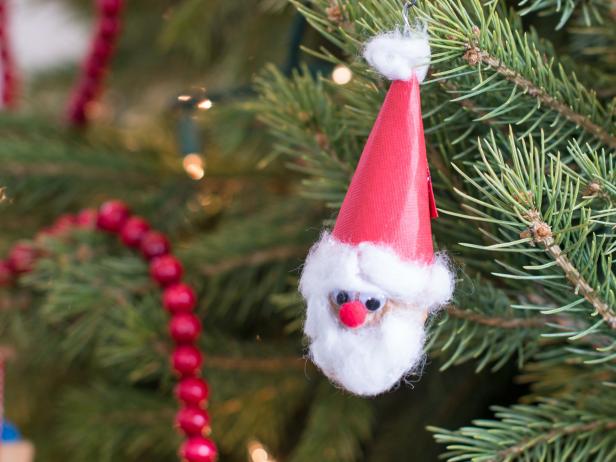 Christmas Kids' Craft: Walnut Santa Ornament | HGTV